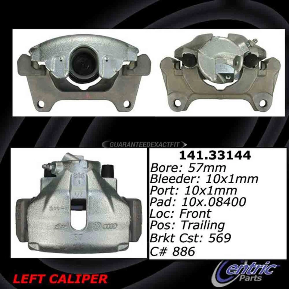 For Audi A4 A6 Quattro 2002-2006 Centric Front Brake Caliper TCP - Image 4 of 4