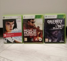 Pacchetto Microsoft Xbox 360 PAL: Mirror's Edge / MOH Warfighter / COD Ghosts