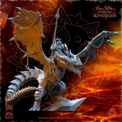 Beholder Miniatures- Realms of Mayhem Dragon of Chaos (Tabletop Miniatur)