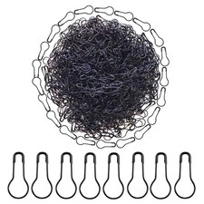 HAMIYELL 1000Pcs Metal Black Safety Pins/Bulb Pin/Gourd Small,
