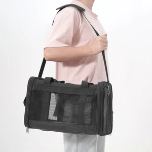 REQUISITE NEEDS Pet Carrier Bag in Black