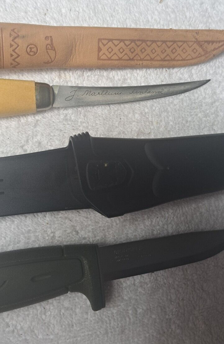Fillet Knives Lot RAPALA J Marttiini Normark morganii 4 pcs