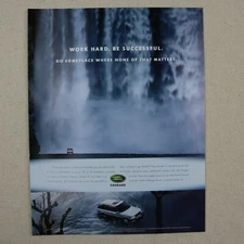 2000 Land Rover Print Ad Vintage Paper Magazine Clipping Retro SUV River Drive