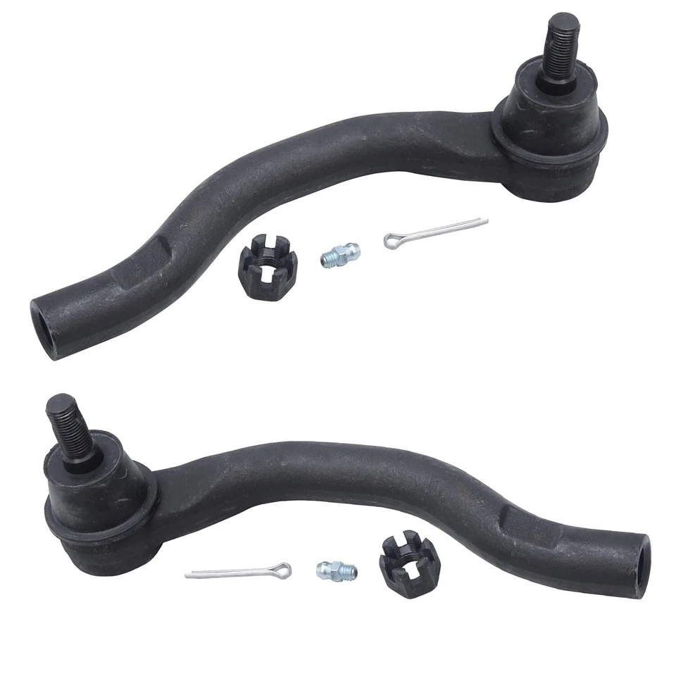 Front Steering Knuckles Hubs Outer Tie Rods for 2009-2012 Honda Accord Acura TSX - Image 4 of 4