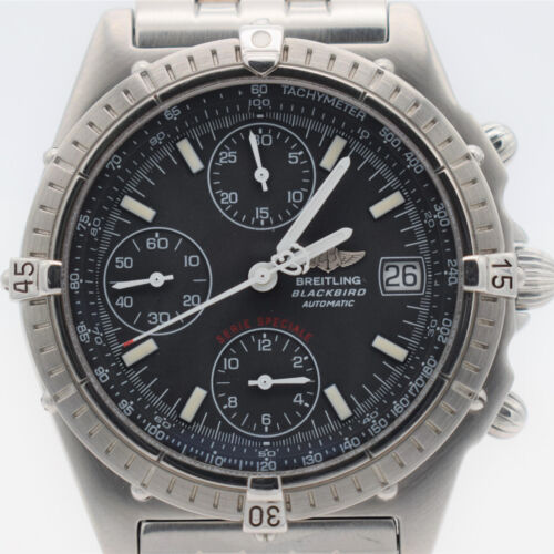Breitling Chronomat Blackbird Steel Men's Watch/Wrist Watch / Ref: A13050.1/39mm - Afbeelding 1 van 7