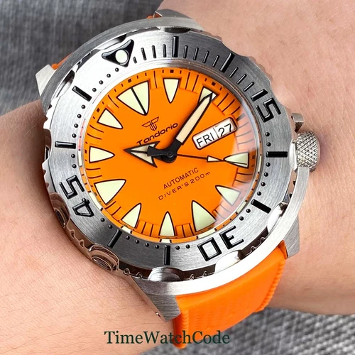 Reloj Monster Diver Hombre Automático NH36A Día/Fecha Zafiro Impermeable Luminoso