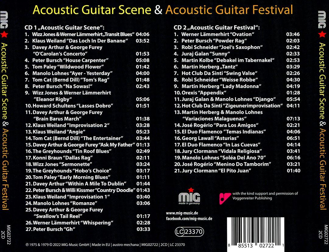 Acoustic Guitar Scene & Festival Various Artists New CD