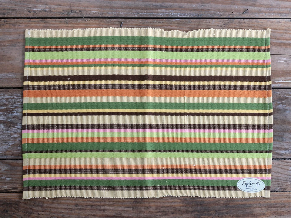Placemats Set of 2 Striped Cherish Nature by Split-P (Park Designs) Cotton Rib - Image 4 of 4