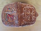 Vtg Small Leather Tooled Coin Purse Picture of Flamenco Dancers Made In Mexico? — photo 6