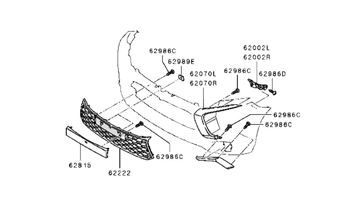 Grille FR Under 6402A376 For Mitsubishi Montero Pajero Sport 2015