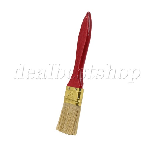 5x Red Wood Handle Chip Paint Brush Stains Brush for Painting 1.5" - Picture 6 of 9