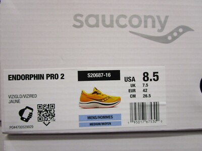 Saucony Men's S20687-16 Endorphin Pro 2 Running Sneaker Shoes