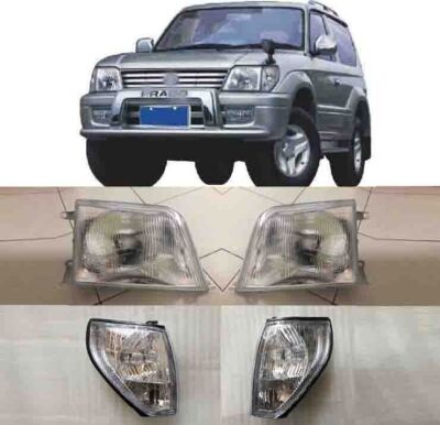 For Toyota LAND CRUISER PRADO LC90 1996-2002 4PCS Headlights Head