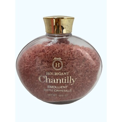 Vintage Chantilly Emollient Bath Crystals Houbigant New York Sachet