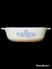 Vintage Corning Ware Blue Cornflower 1 qt P-1-B Casserole Dish w/o Lid