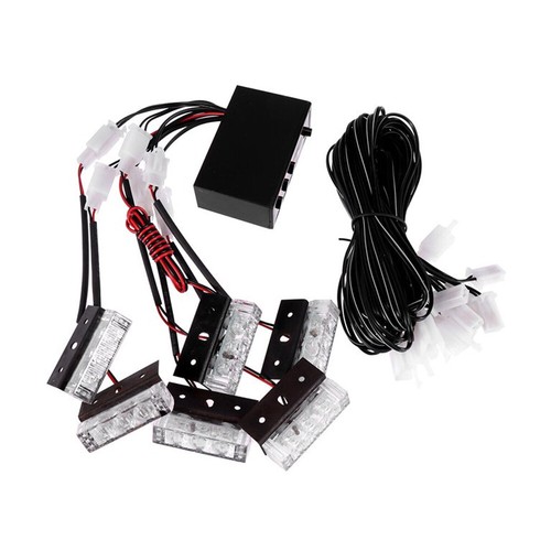 18 LED Car Strobe Flash Light Truck Dash Warning Lamps Blue 12V Strobe Lighting - Picture 3 of 8