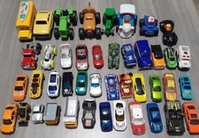 Various Lot of 45 diecast and plastic cars, unbranded