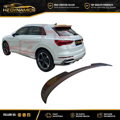 GLANZ SCHWARZ ABS HECK DACHLIPPE SPOILER BODYKIT FÜR 2019 2022 AUDI Q3 F3B UK LAGER