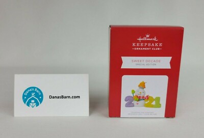 Hallmark Keepsake Ornament Club 2021 ~ Sweet Decade 2021 Special Edition