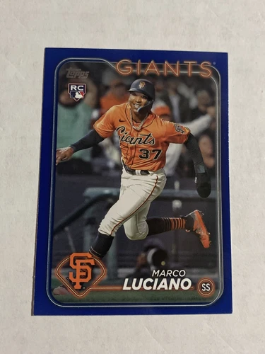 2024 Topps Series 1 Baseball Marco Luciano RC Royal Blue #232 Giants