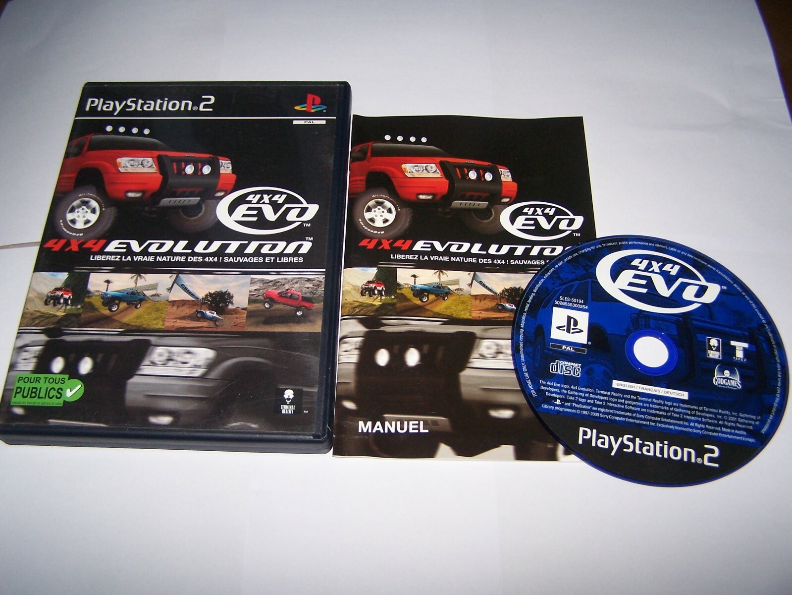 4 X 4 EVOLUTION  -  PS2 - VF - BOITE CD LIVRET