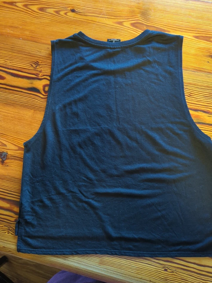 Camiseta masculina vintage Superman sem mangas tamanho 2XL preta DC Comics - Imagem 3 de 3