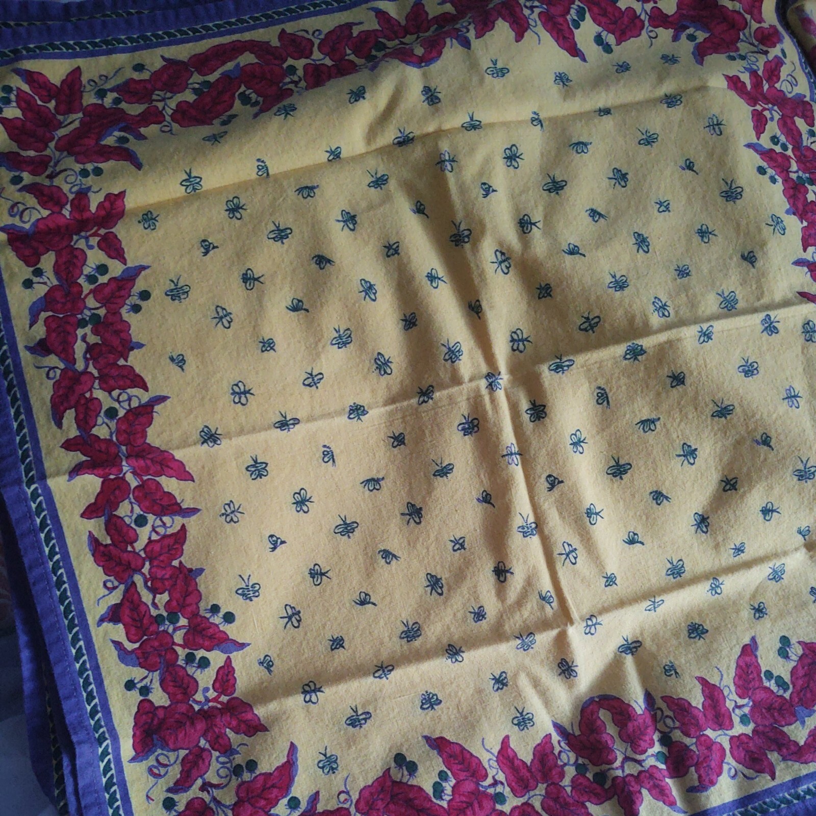 WILLIAMS SONOMA Provence 4 Place Mats Yellow Butterfly Floral eBay