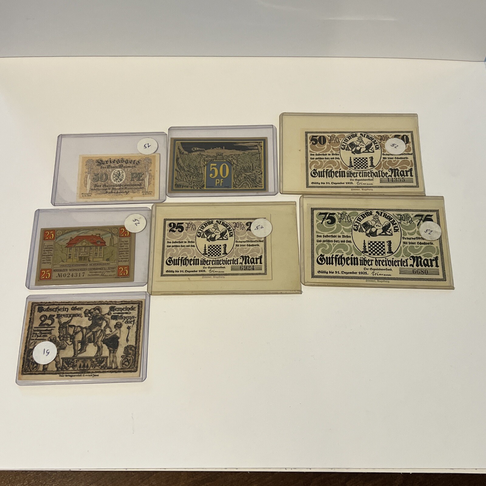 Notes Mix Money Lot of 16 Germany Notes German Money Mix Nice Notgeld Emergency Money ...