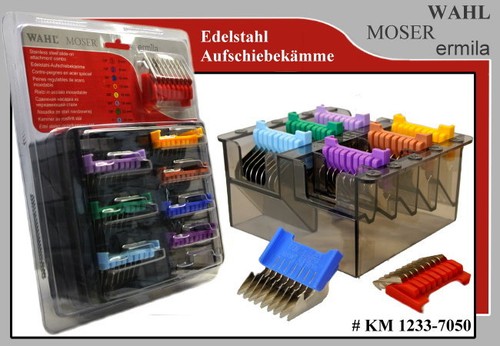 Moser ProfiLine Edelstahl-Aufschiebekämme Set 8 St. 1233-7050 - Bild 2 von 3