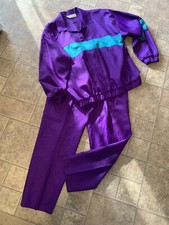 Vintage Saint Germain Track Suit Top  Pants Small Polyester Made In USA