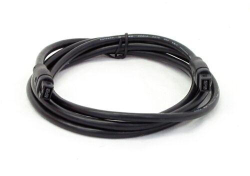 Firewire 800 1394B Cable 9 pin to 9 pin 6 Feet Black UL Listed - 第 1/2 張圖片
