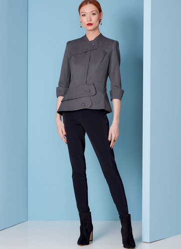 Vogue CLAIRE SHAEFFER'S CUSTOM COUTURE Jacket Asymmetric Details Pattern V1839 - Picture 6 of 7