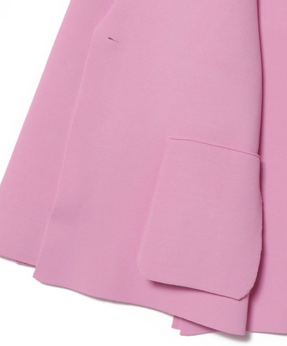 ATELIER SOVEN sz XS Oversized Begonia Pink Stretch Knit Cady jacket BRAND NEW - Picture 4 of 7
