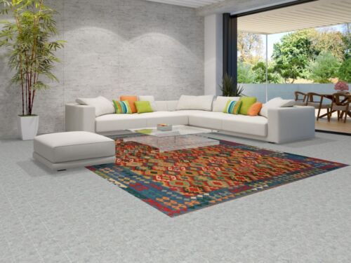 Traditional Reversible Kilim Rugs Handwoven Area Wool Carpet 9x12 ft - Picture 2 of 11