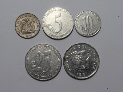 ベルキー・ユーゴスラビア 旧貨幣4種セット Lot of 5 Different Ecuador Coins - 1946 to 2000 - Circulated | eBay