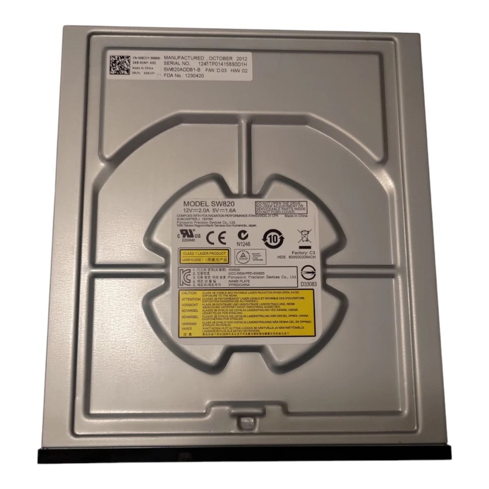 Panasonic SW820 SATA Unidad óptica Multi DVD Regrabadora Dell 0GKJJY Foto 2 de 3