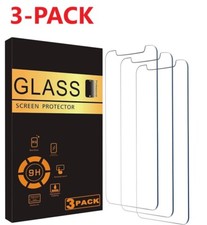 3-PACK For iPhone 14 13 12 11 Pro Max XR XS Max Tempered GLASS Screen Protector
