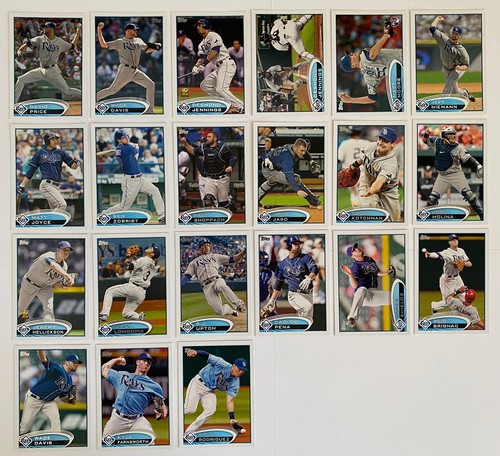 Tampa Bay Rays 2010-2019 Topps base team set lot (incl. Price, Snell, Longoria) - Picture 4 of 11
