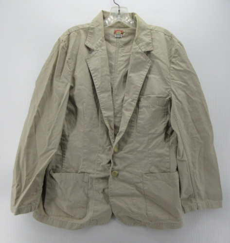 VINTAGE Banana Republic Blazer Men Medium Beige Jacket Coat Field Safari Italy *