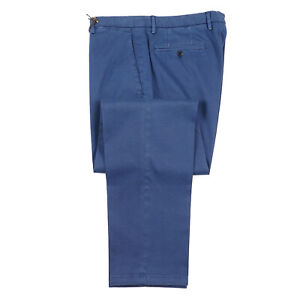 BOGLIOLI Deep Teal Slim-Fit Stretch Cotton Pants ~ Made in Italy
