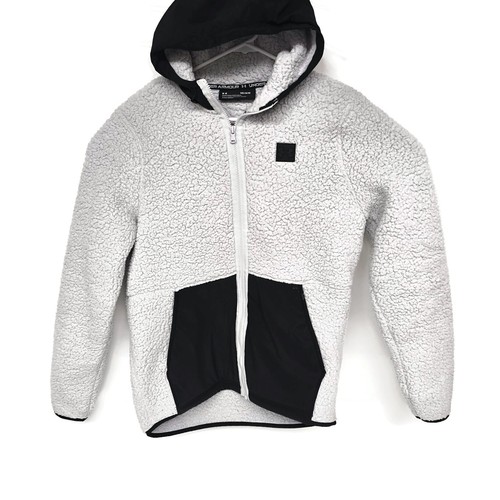 Under Armour Men's UA Legacy Sherpa Full Zip Hooded Jacket Hoodie Size Medium