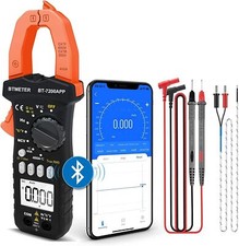 Handheld BTMETER Clamp Meter AC DC Volt Amp Multimeter Current Clamp Amperemeter