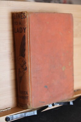 Lines to a Lady Reita Lambert Doubleday 1935 Old Used worn torn book vintage