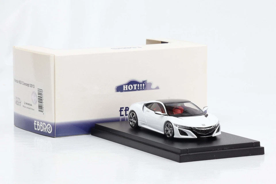 1:43 Ebbro Honda NSX Concept 2013 Bianco Perla Diecast - Immagine 2 di 2