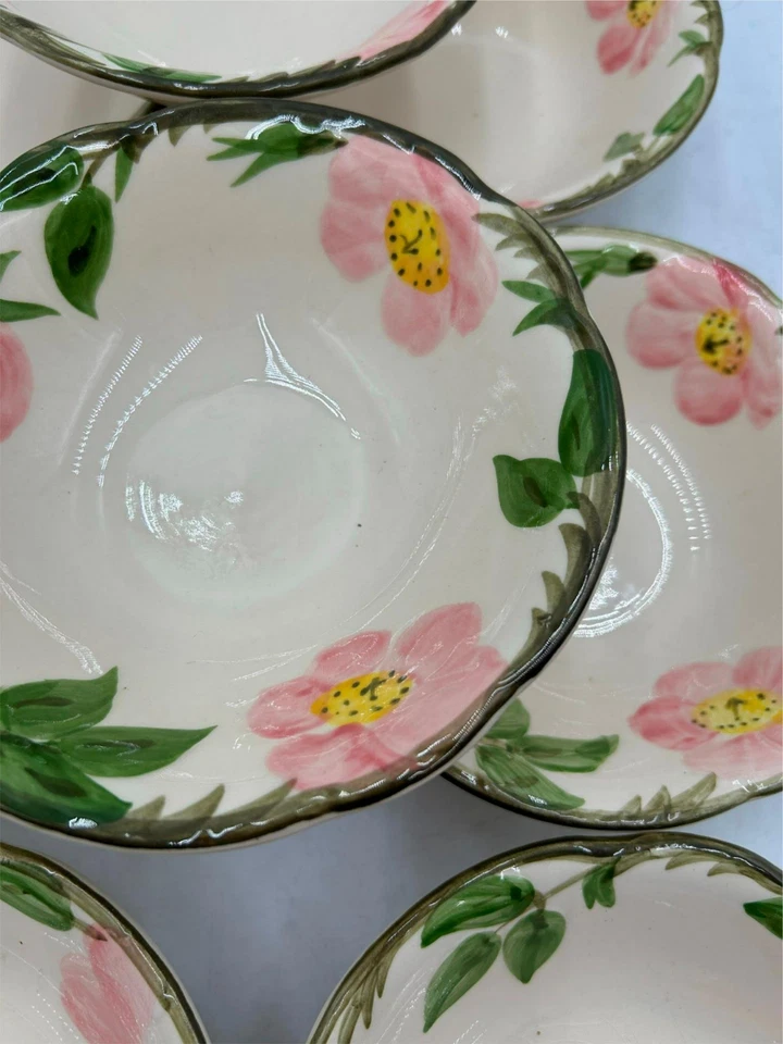 10) FRANCISCAN DESERT ROSE CUPS & SAUCERS 10 SETS - Image 3 of 3