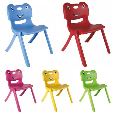 Stackable Kids Plastic Chair Children's Furniture Indoor Outdoor Dining  Study UK