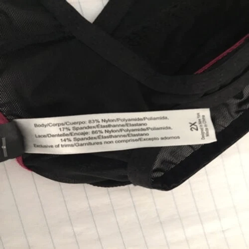 Adore Me Lingerie Women's Lace Mesh Risque String Pantie Black 2X (waist 36”) - Image 3 of 4