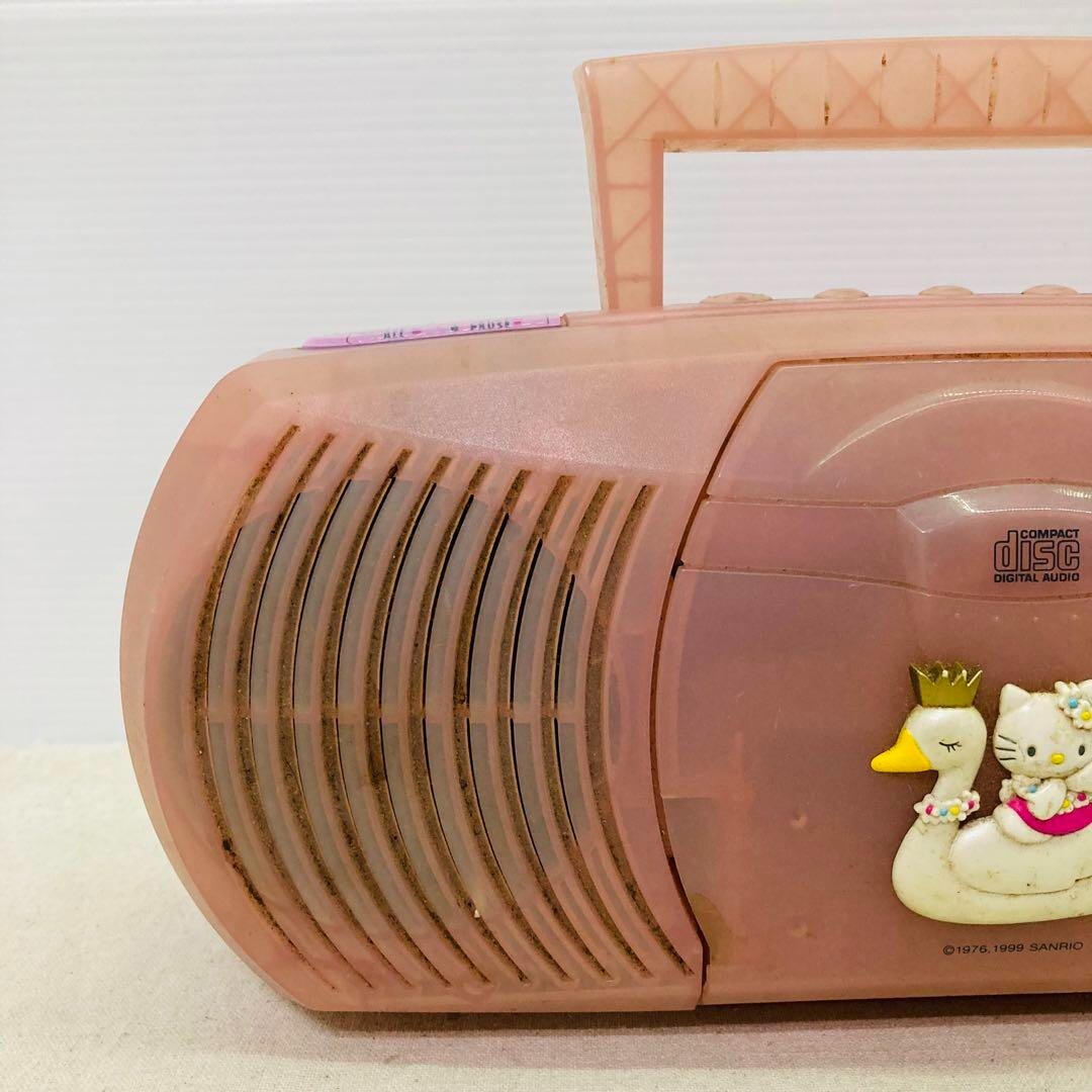 希少】ハローキティ CD・ラジオ・カセットプレーヤー（外箱なし
