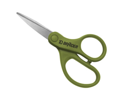 Rigschere extrem scharf - Delphin BRAIDER - Schere Angelschere Wurmschere Rigs