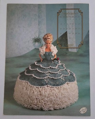 DOLL Dress PATTERN Crochet MISS SEPTEMBER 1992 Annie's COTILLION SERIES